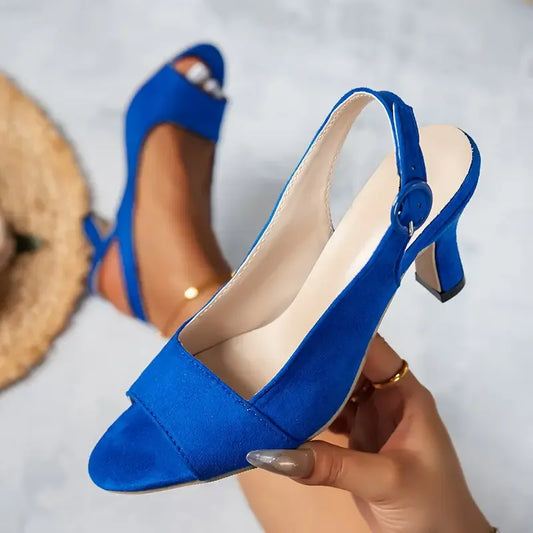 👠 Elegant Women’s Ankle Strap Heels