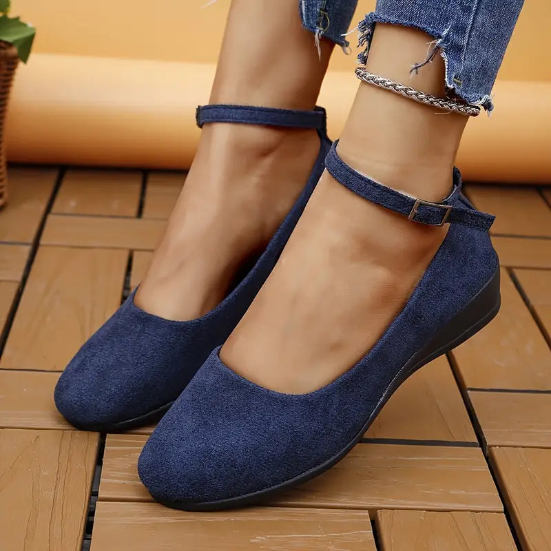 Casual Wedge Strap Shoes