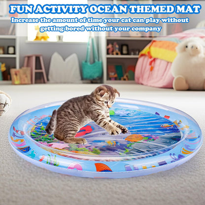 Ocean Play Water Mat for Cats