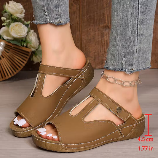 Women's Cut-Out Wedge Comfort Sandals