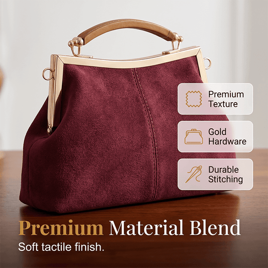 Women’s Textured Shell-Shape Frame Handbag