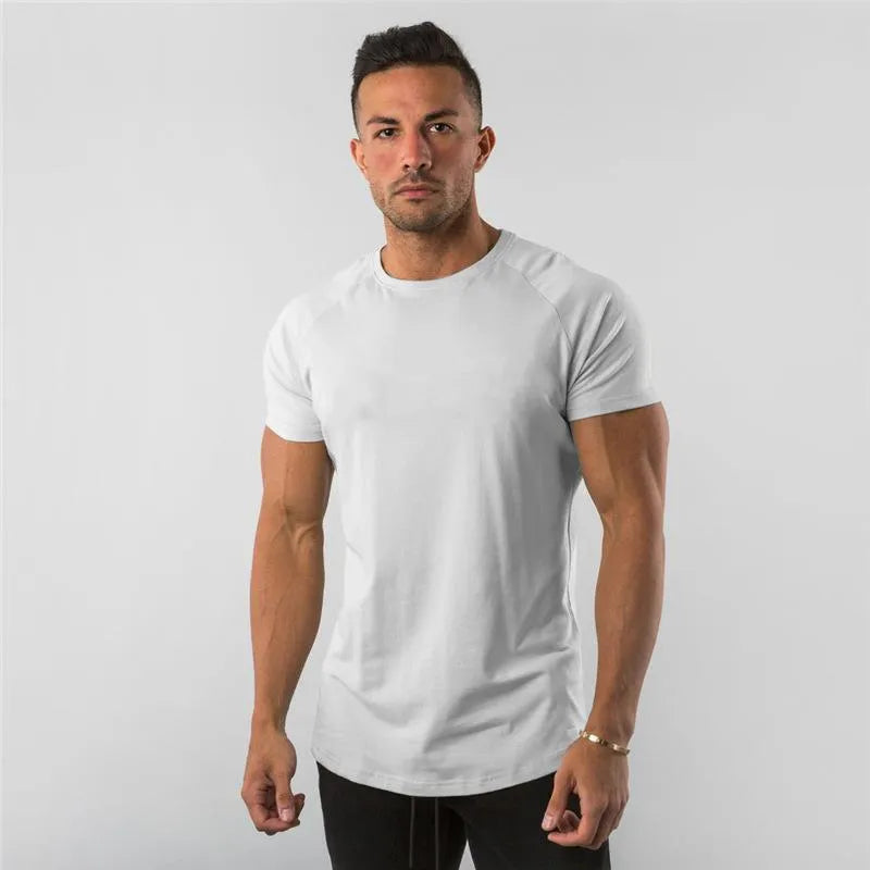 Men’s Raglan Sleeve Crew Neck Athletic T-Shirt