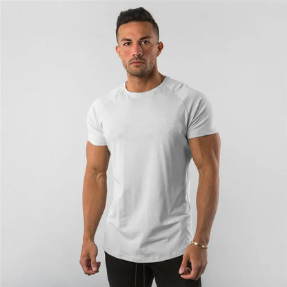 Men’s Raglan Sleeve Crew Neck Athletic T-Shirt