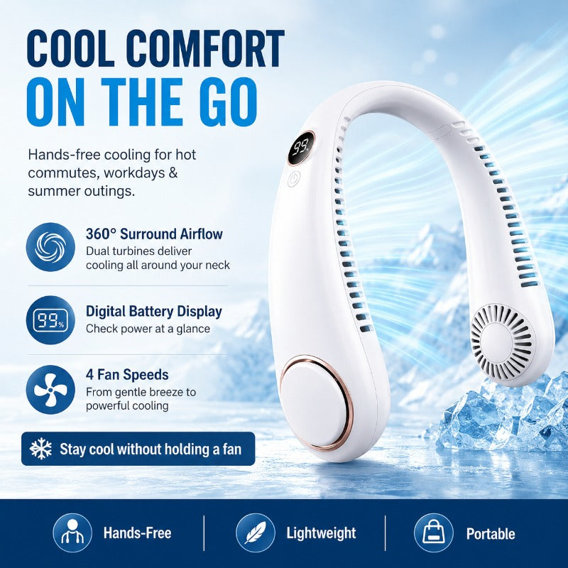 Bladeless Rechargeable Neck Fan