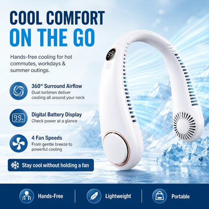 Bladeless Rechargeable Neck Fan