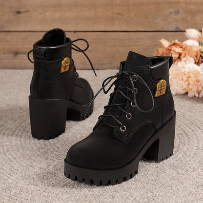 Women’s Classic Lace-Up Platform Boots