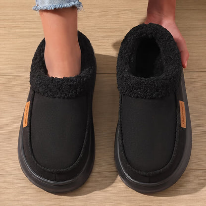 Men's Side Stitch Winter House Shoes