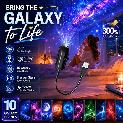 Plug-and-Play HD Starry Sky Projector
