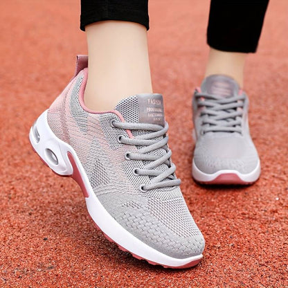 Women’s Colourblock Air-Cushion Lace-Up Trainers