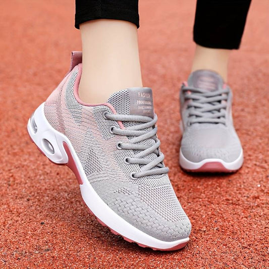 Women’s Colourblock Air-Cushion Lace-Up Trainers