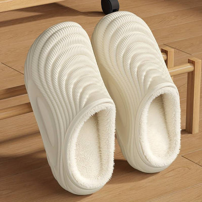 Plush Lined EVA Slip On Clogs for Winter Warmth