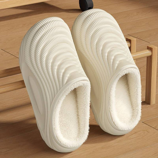Plush Lined EVA Slip On Clogs for Winter Warmth