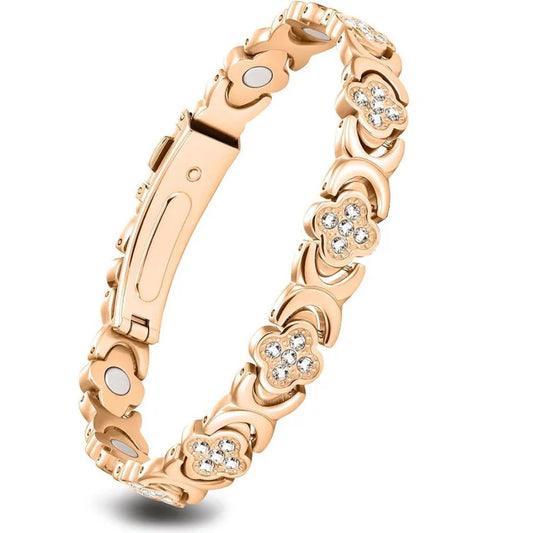 Clover & Infinity Magnetic Link Bracelet