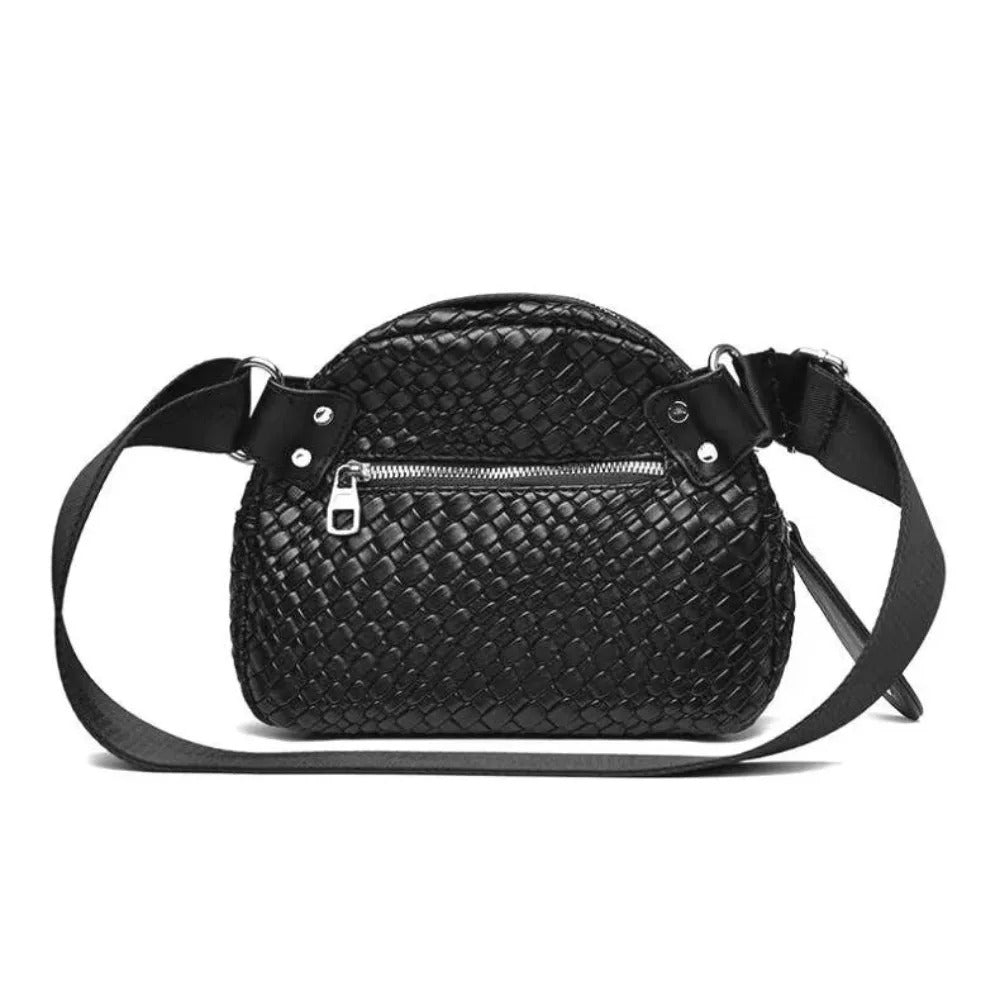 Hand Weaving Cowhide Shell Bag