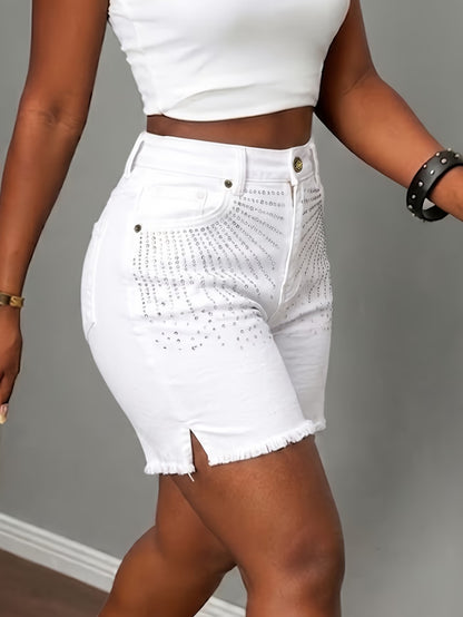 Women's High-Waisted Denim Shorts