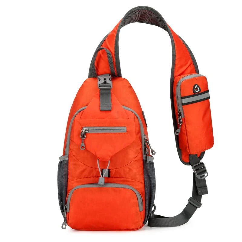 Multi-Pocket Travel Sling Bag