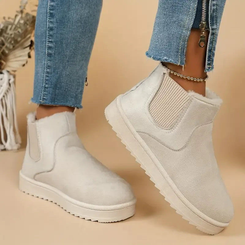 Women's Solid Colour Short Boots