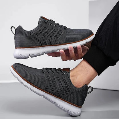 Men’s Breathable Mesh Lace-Up Trainers