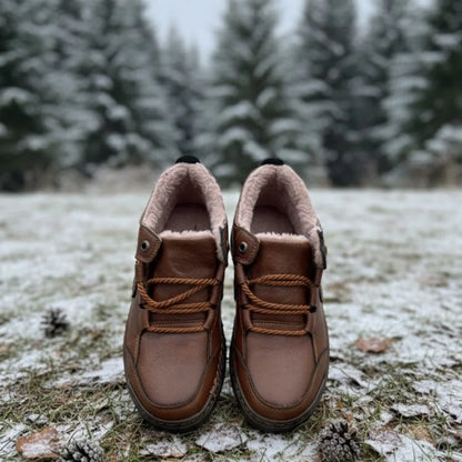 Men’s Insulated Winter Leather-Look Boots