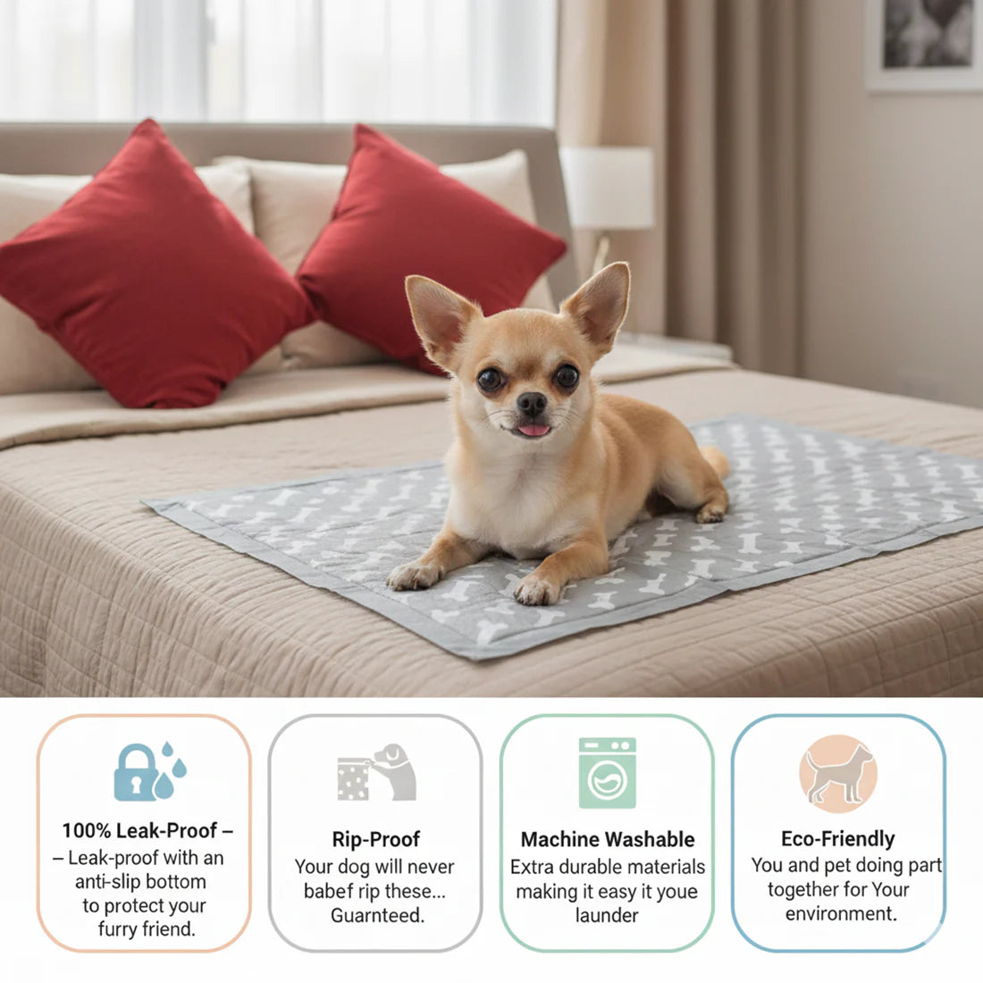 Reusable Pheromone-Infused Dog Training Pad