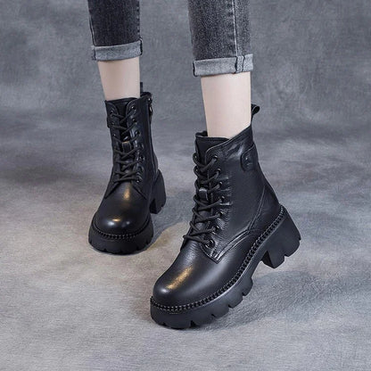 Women's Comfortable Leather-Look Boots