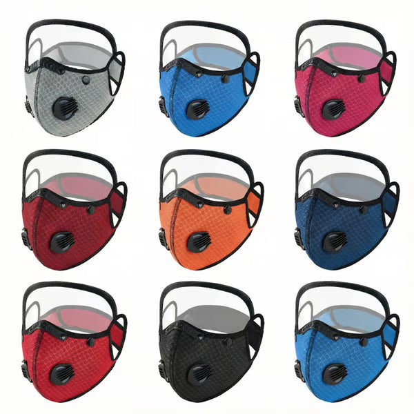 Reusable Filter Face Mask With Eye Shield