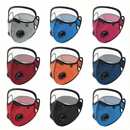 Reusable Filter Face Mask With Eye Shield