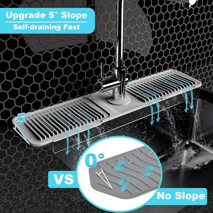 Foldable Self Draining Tap Splash Guard Mat