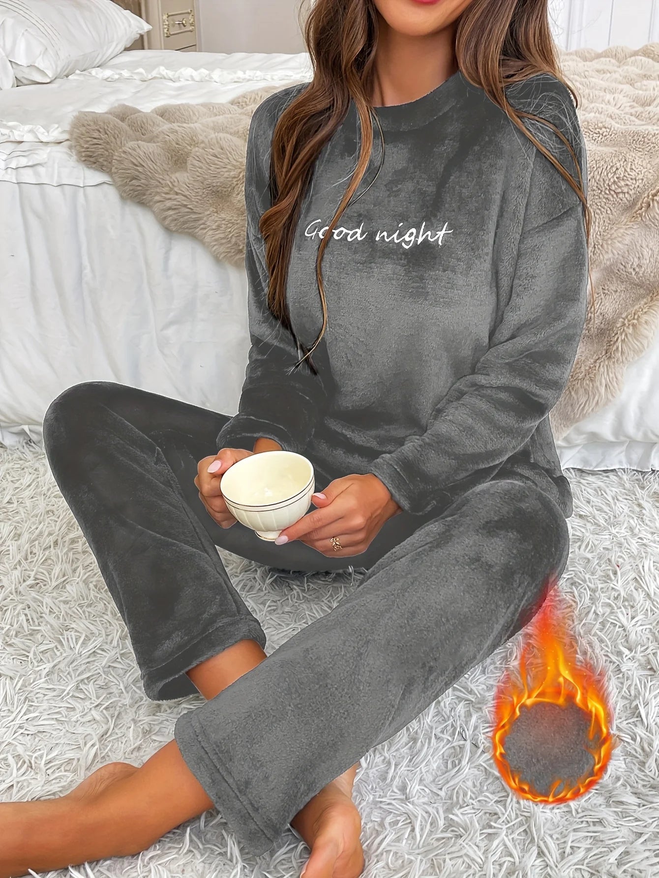 Women’s Plush Fleece Cosy Night-In Lounge Set