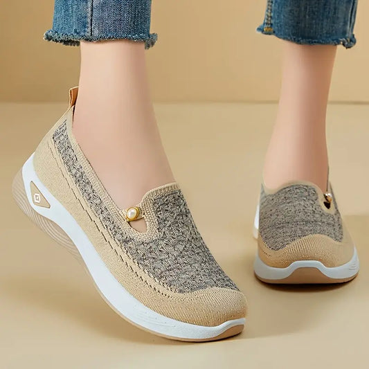 Breathable Mesh Slip-On Walking Shoes for Women