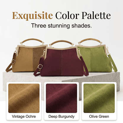 Women’s Textured Shell-Shape Frame Handbag