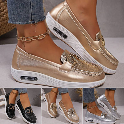 Women’s Buckled Platform Loafers