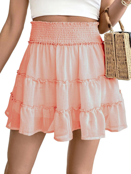 Women's Floral Ruffle Skort