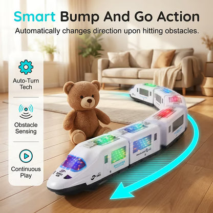 Light-Up Bump-and-Go Train Toy