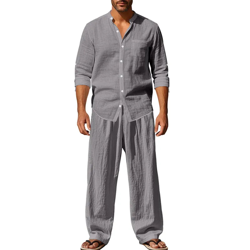 Men’s Relaxed Shirt and Trousers Set
