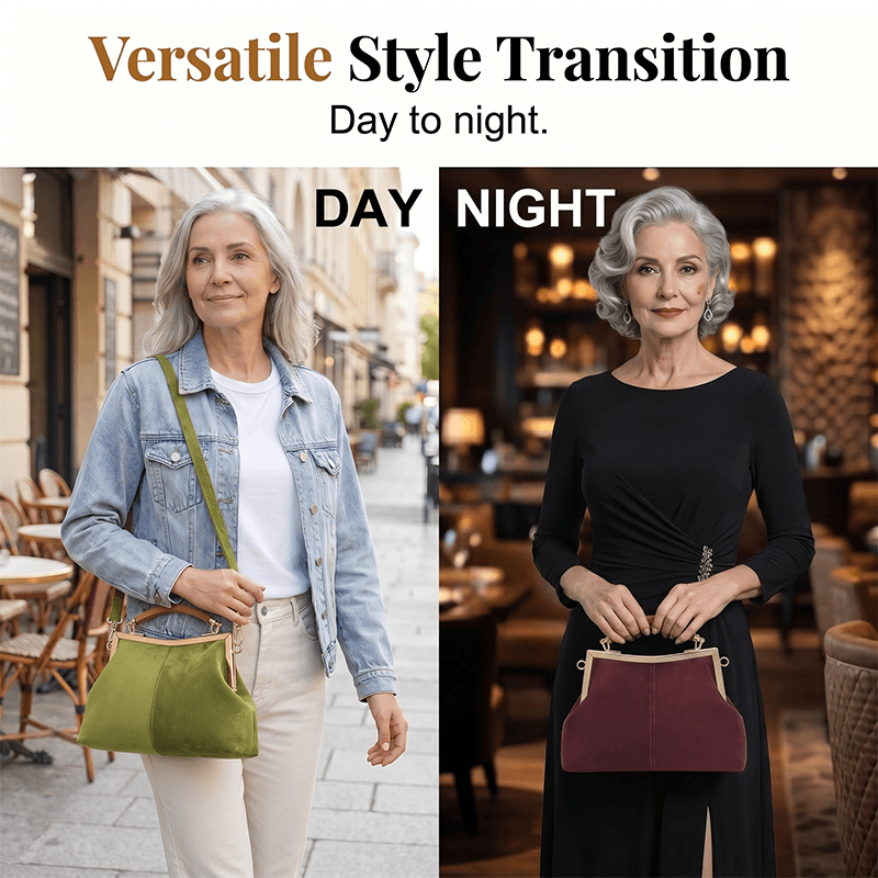 Women’s Textured Shell-Shape Frame Handbag