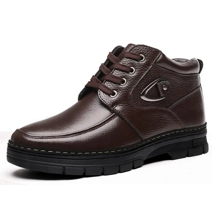 Men's Thermal Leather-Look Winter Boots