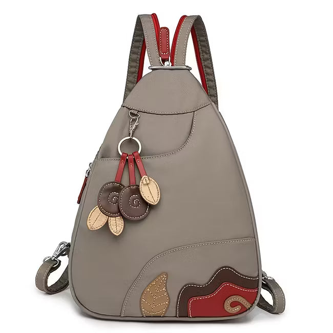Women’s Floral Appliqué Lightweight Backpack