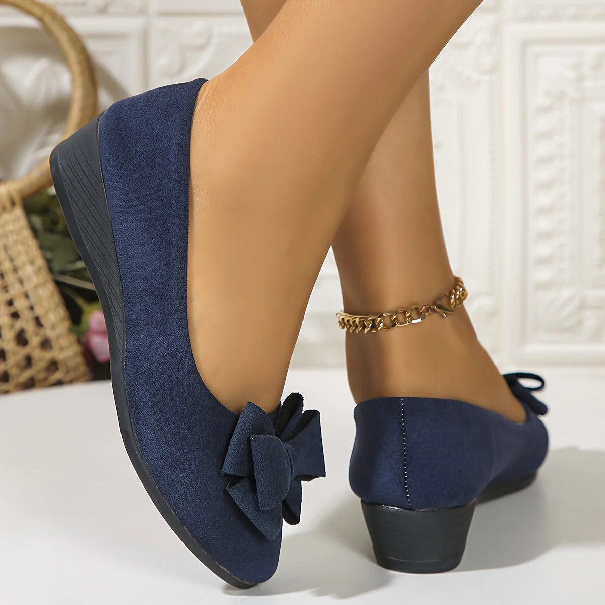 Women’s Breathable Bow Detail Non-Slip Loafers
