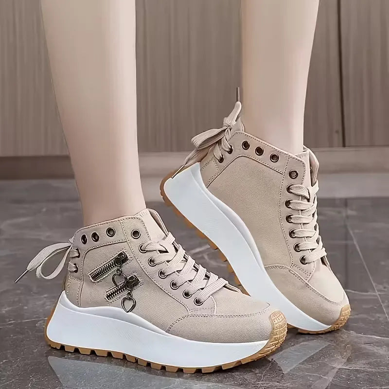 Women’s Arch Support Platform Wedge Trainers