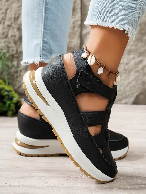 Women’s Velcro Strap Wedge Comfort Sandals