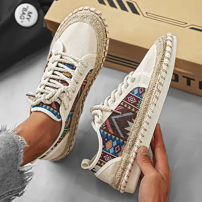 Men’s Breathable Casual Vintage Bohemian Espadrille Trainers