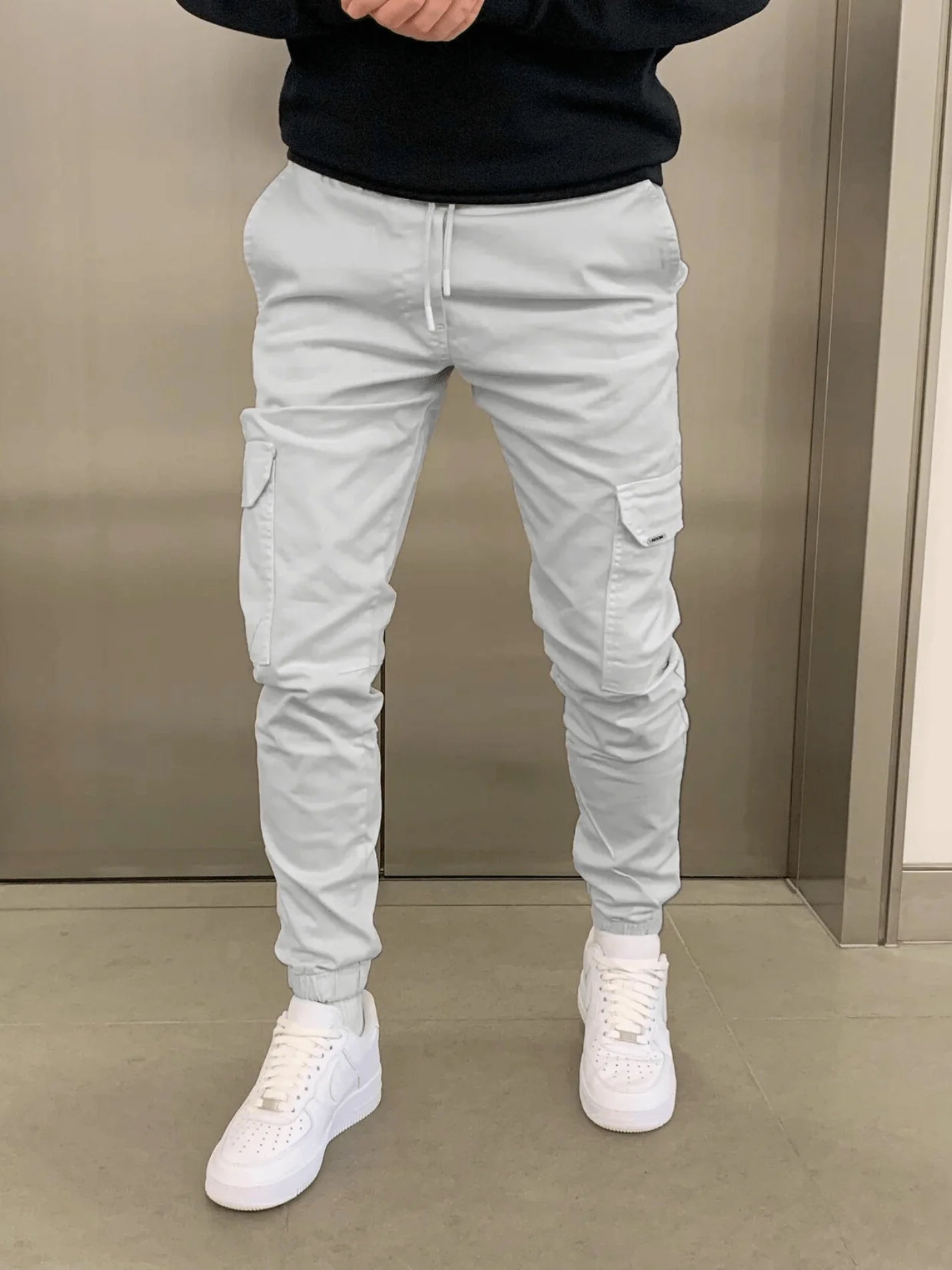 Men’s Slim-Fit Cargo Jogger Trousers