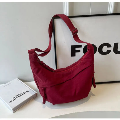 Women’s Multi-Pocket Nylon Crossbody Bag