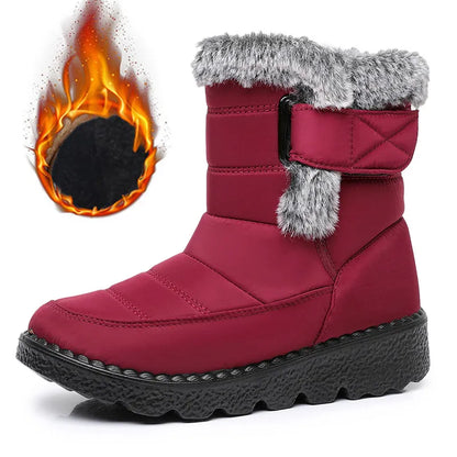 Women’s Waterproof Faux Fur Lined Snow Ankle Boots