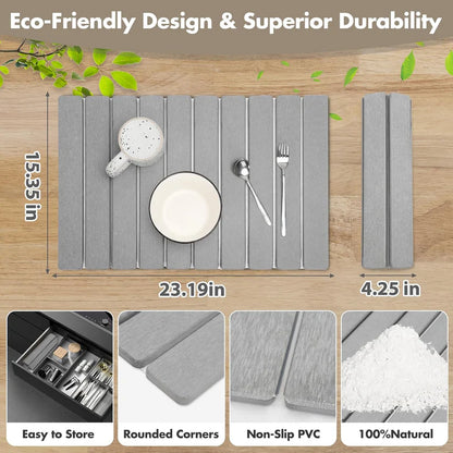 Foldable Fast-Dry Diatomite Stone Mat