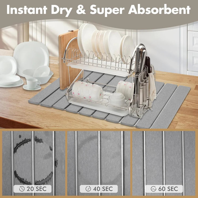 Foldable Fast-Dry Diatomite Stone Mat