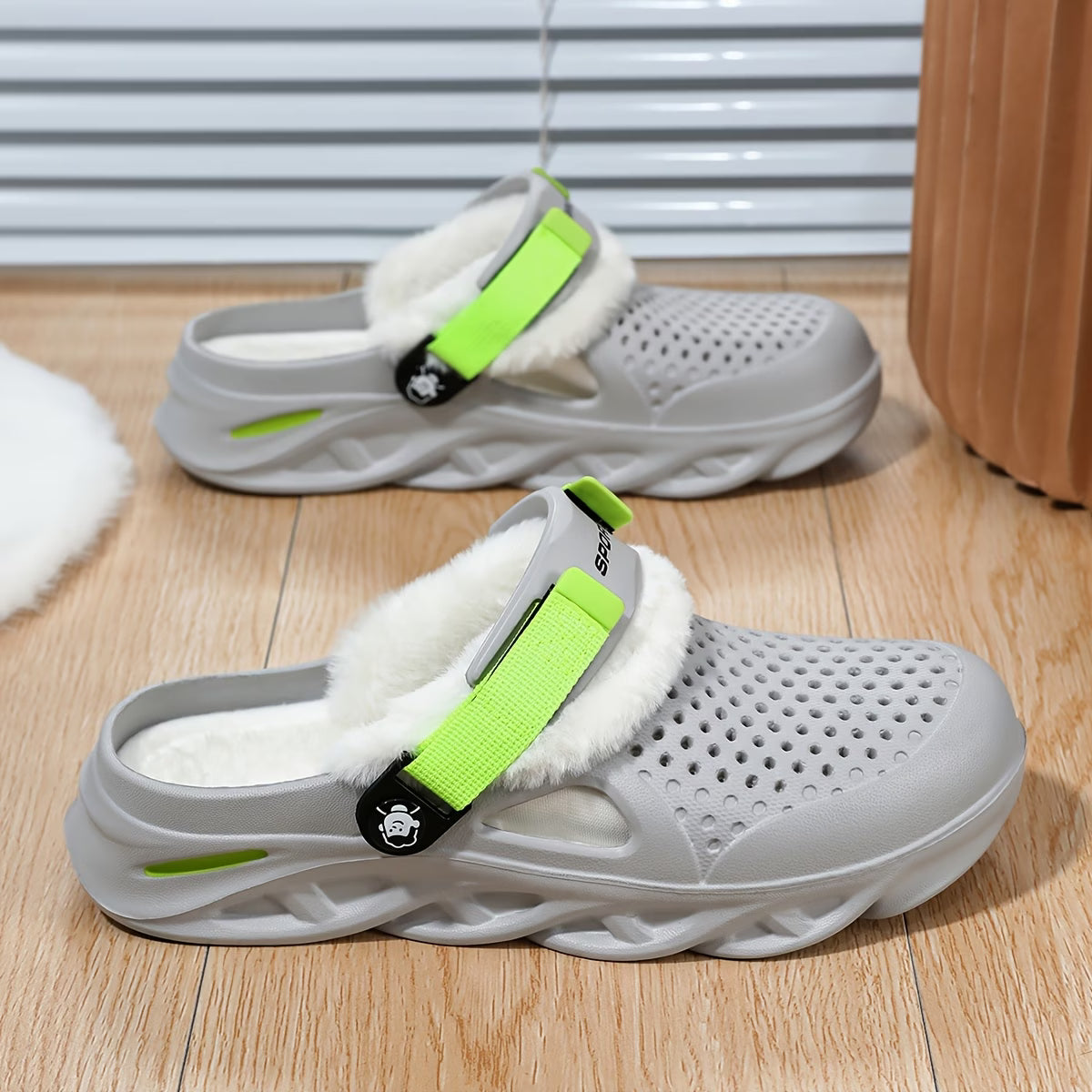 Ventilated Plush Lined Clogs