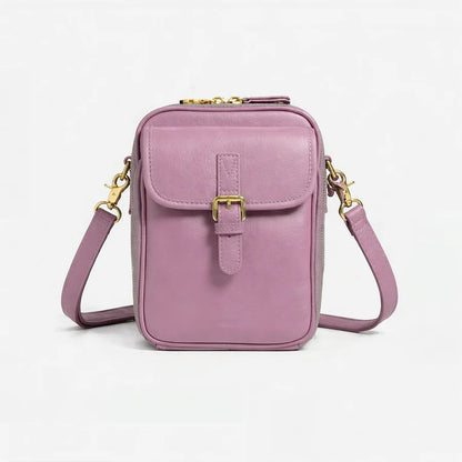 Women’s Compact Leather-Look Crossbody Handbag