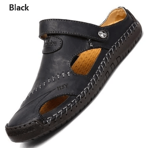 Soft Leather-Look Men's Breathable Outdoor Sandals